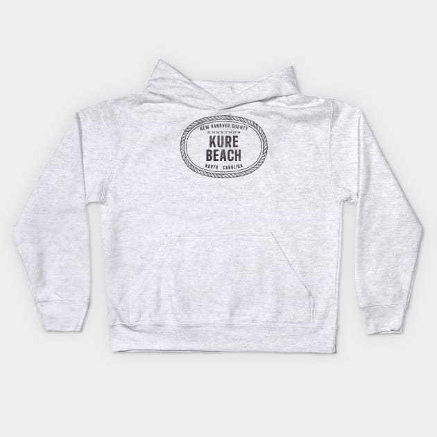 Kure Beach, North Carolina New Hanover County Kids Hoodie by Contentarama